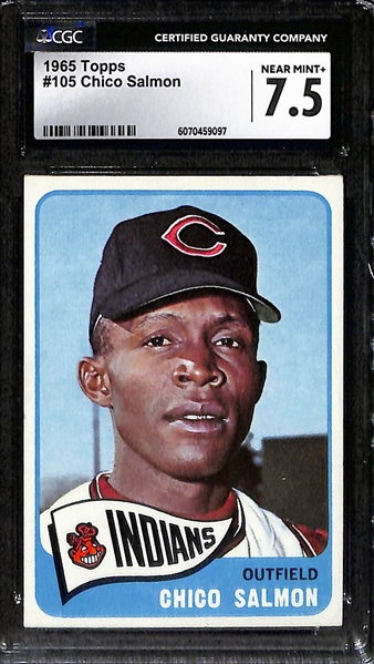 Lot of (3) 1965 Topps CGC Graded Baseball Cards w. Joe Morgan RC (HOF) CGC 4