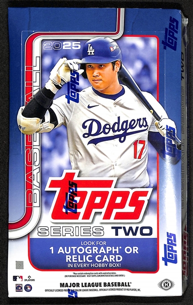 Factory Sealed 2025 Topps Series 2 Baseball Hobby Box