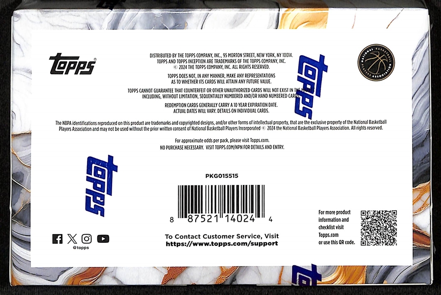 2024/25 Topps Inception NBA Basketball - Factory Sealed