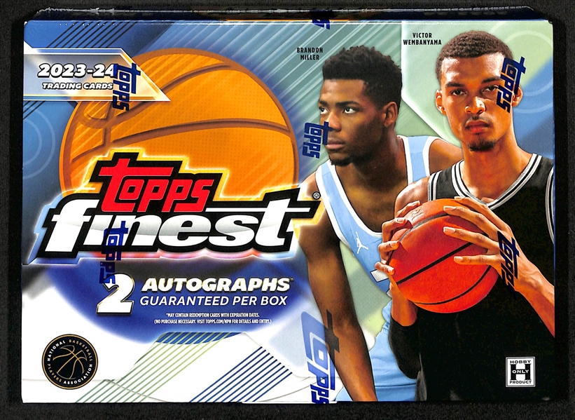 2023/24 Topps Finest Factory Sealed Basketball Hobby Box