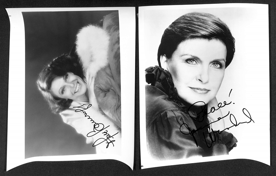 Lot of (19) Signed 8x10 Photos (many personalized) w. Lonnie Anderson & Cathy Lee Crosby (+JSA Auction Letter)