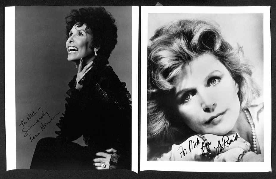 Lot of (27) Signed B/W 8x10 Female Celebrity Photos w. Lena Horn, Olympia Dukakis, (+JSA Auction Letter)