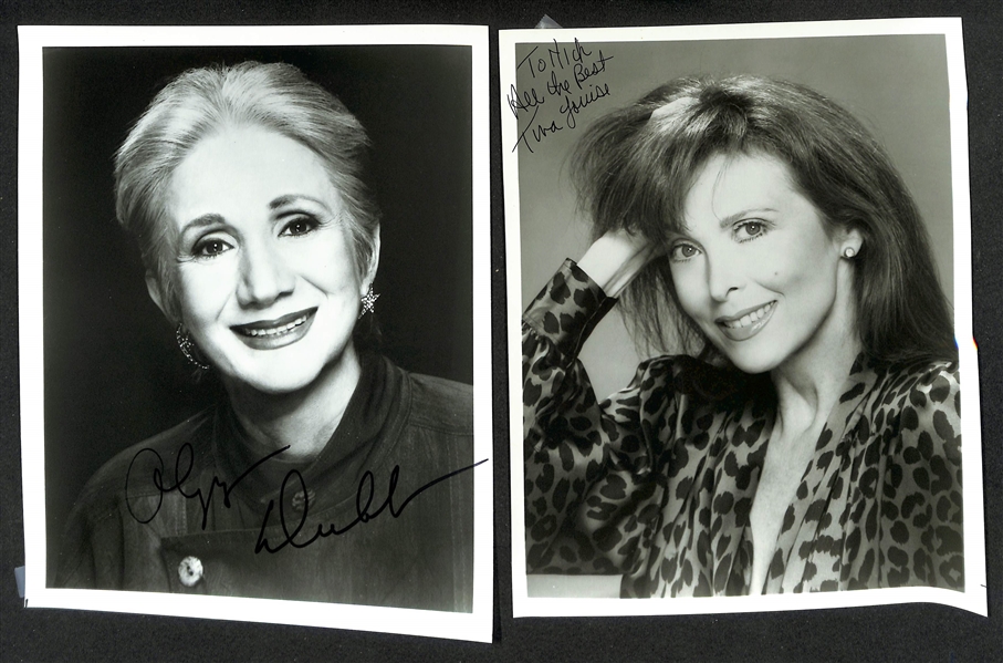 Lot of (27) Signed B/W 8x10 Female Celebrity Photos w. Lena Horn, Olympia Dukakis, (+JSA Auction Letter)