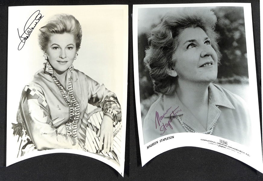 Lot of (30) Signed Photos (many personalized) w. Gena Davis (+JSA Auction Letter)