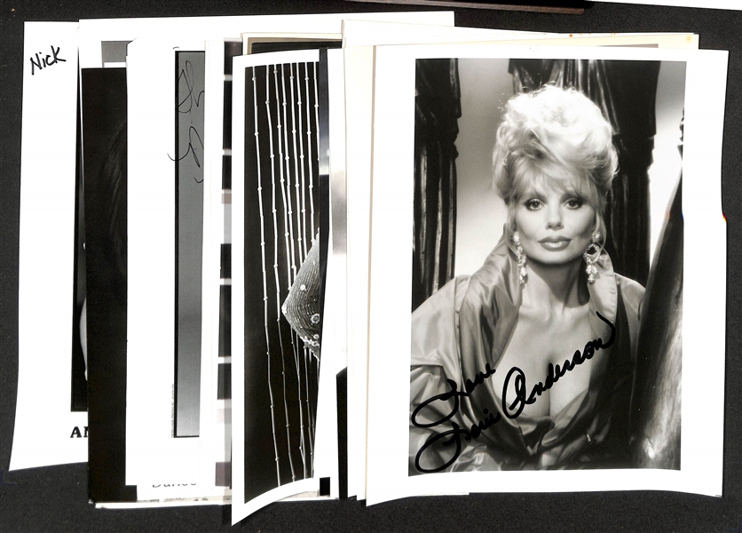 Lot of (27) Signed Photos (many personalized) w. Loni Anderson (+JSA Auction Letter)