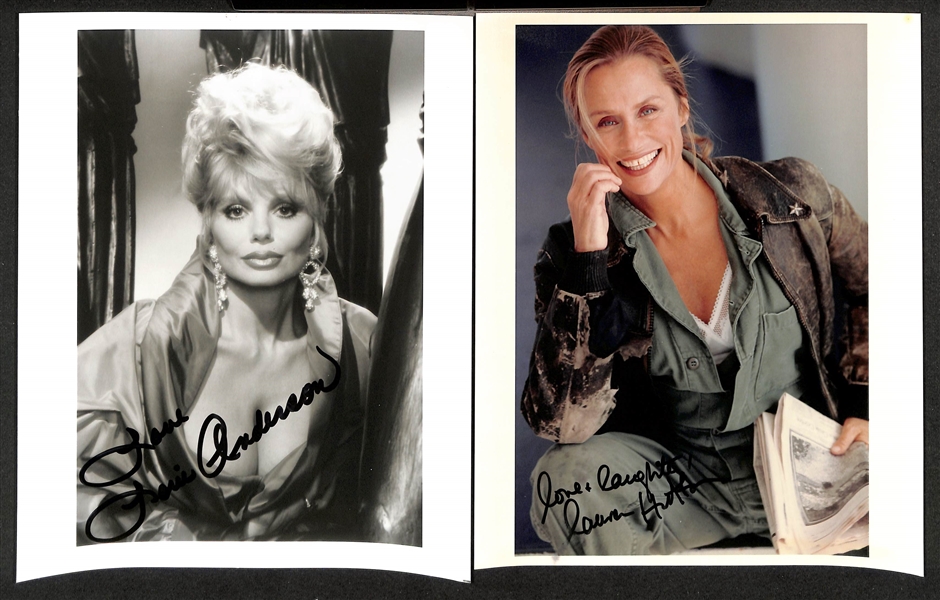 Lot of (27) Signed Photos (many personalized) w. Loni Anderson (+JSA Auction Letter)