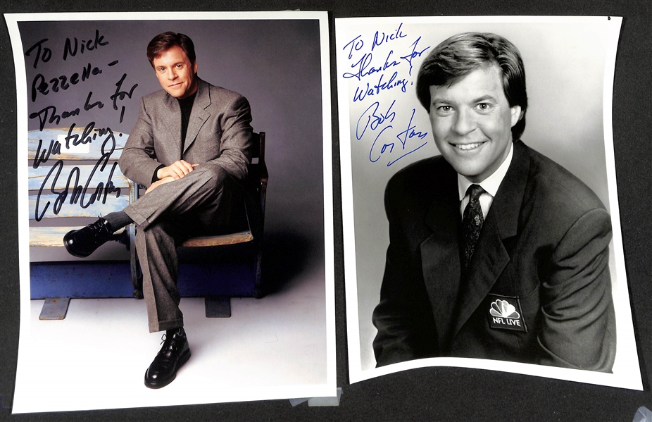 Lot of (21) Signed Sports Announcer Photos (many personalized) w. Vin Scully & Red Barber (JSA Auction Letter)