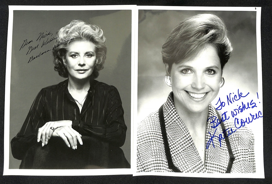 Lot of (70+) Signed Women News Anchor Photos (many personalized) w. Barbara Walters & Katie Couric (JSA Auction Letter)