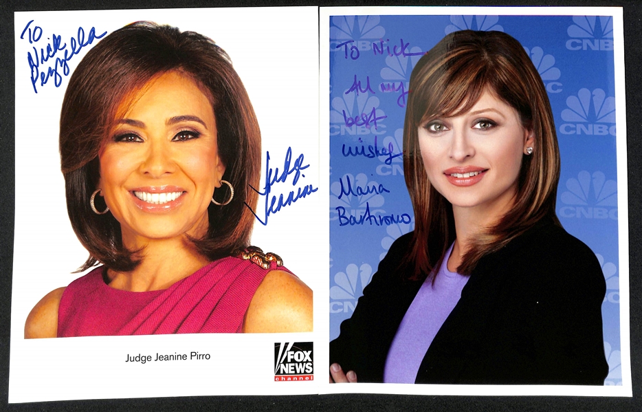 Lot of (70+) Signed Women News Anchor Photos (many personalized) w. Barbara Walters & Katie Couric (JSA Auction Letter)