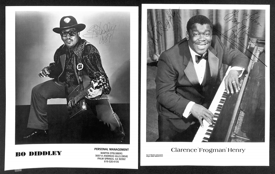 Lot of (28) Signed Singers & Musician Photos (many personalized) w. Lou Rawls & Michael McDonald (JSA Auction Letter)