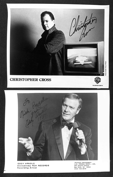 Lot of (28) Signed Singers & Musician Photos (many personalized) w. Lou Rawls & Michael McDonald (JSA Auction Letter)
