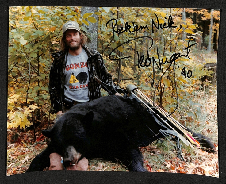 Lot of (20+) Signed Singers & Musician Photos (many personalized) w. Ted Nugent, Peter Noone, Neil Sedaka (JSA Auction Letter)