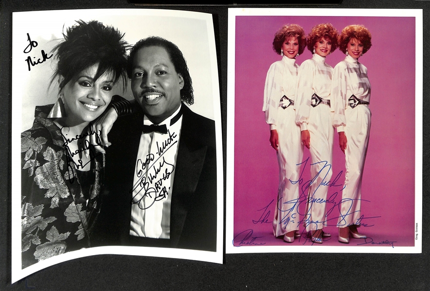 Lot of (15) Multi-Signed Band Member Photos (many personalized) w. Peter, Paul, and Mary & The Smothers Brothers (JSA Auction Letter)