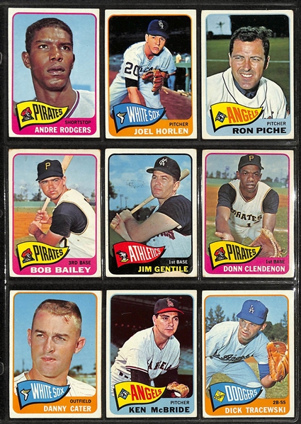 Lot of (150+) 1957-1965 Topps Baseball Cards w. (100) of the cards being 1957 Topps Baseball Cards.