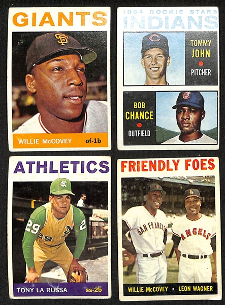Lot of (150+) 1964 Topps Baseball Cards w. Roger Marris & Yogi Berra