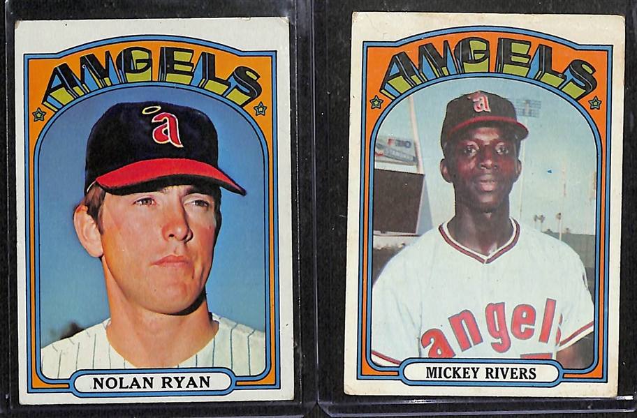 Lot of (500+) 1970-72 Topps Baseball Cards w.  1972 Nolan Ryan