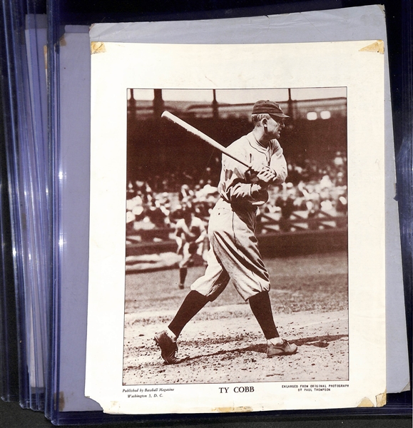 Lot of (13) 1910-'57 M114 Baseball Magazine Premiums w. Ty Cobb & Honus Waganer