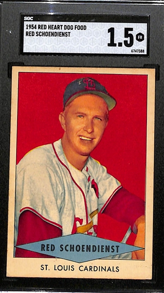 SGC Graded Hall of Famer Baseball Lot w. 1947 Bond Bread Pee Wee Reese SGC 5
