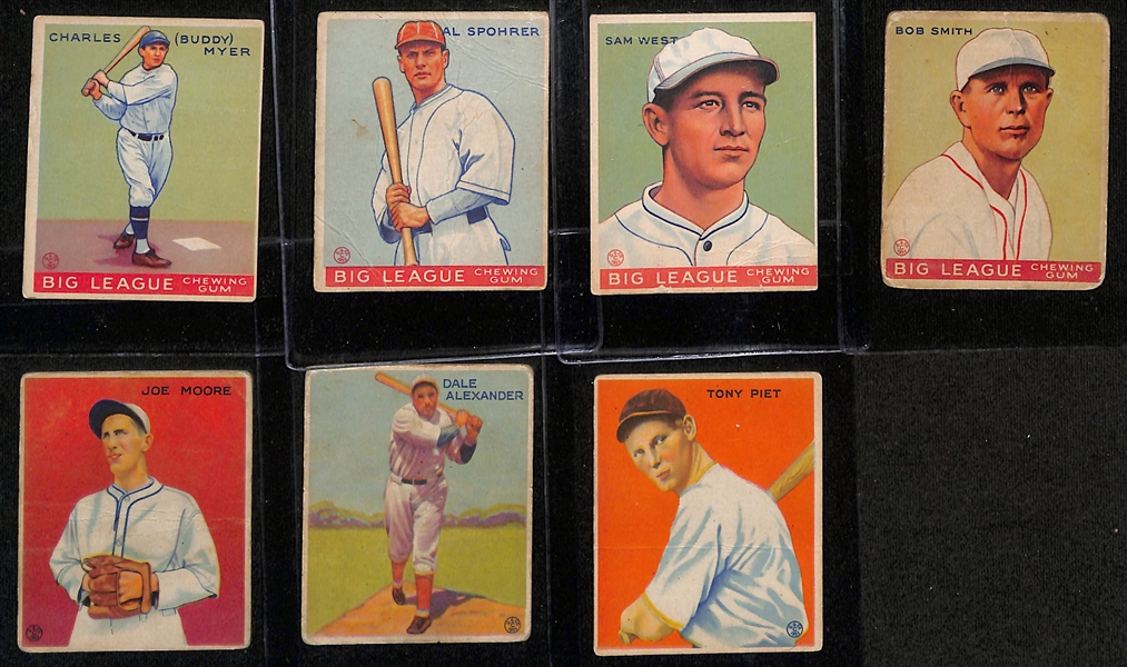 Lot of (19) 1933 Goudey Baseball Cards w. George Pipgras