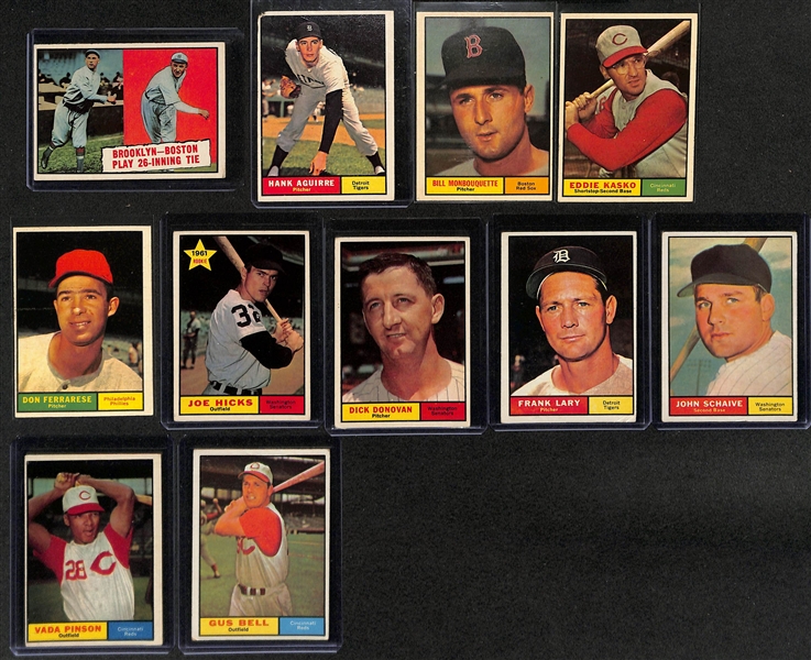 Lot of (63) 1959-61 Topps Baseball Cards w. 1959 Stan Musial