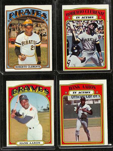 Lot of (40) 1972-1981 w. 1972 Roberto Clemente