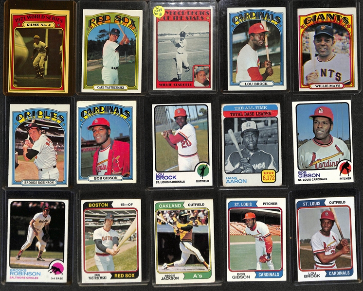 Lot of (40) 1972-1981 w. 1972 Roberto Clemente