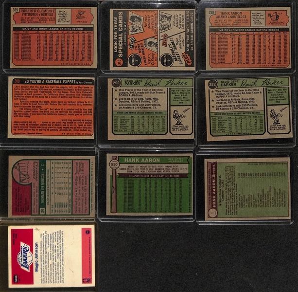 Lot of (40) 1972-1981 w. 1972 Roberto Clemente
