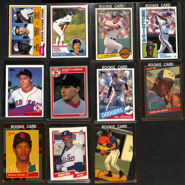 Lot of (20) 1979-1993 Rookie Baseball Cards w. 1979 Topps Ozzie Smith