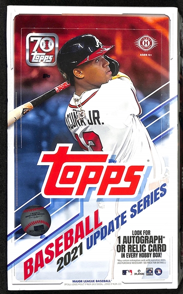 2021 Topps Update Series Factory Sealed Baseball Hobby Box