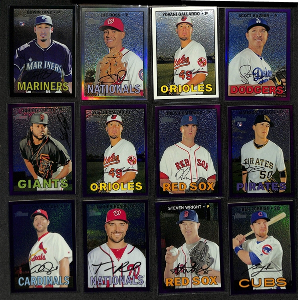 2016 Topps Heritage High Number Complete Set w. Short Prints + (28) Chrome Parallels, Flip Stock, (2) Actions, Color Swap, +