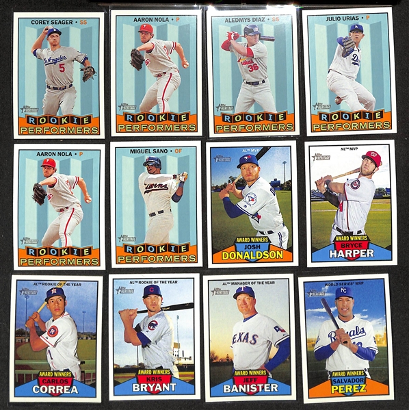 2016 Topps Heritage High Number Complete Set w. Short Prints + (28) Chrome Parallels, Flip Stock, (2) Actions, Color Swap, +