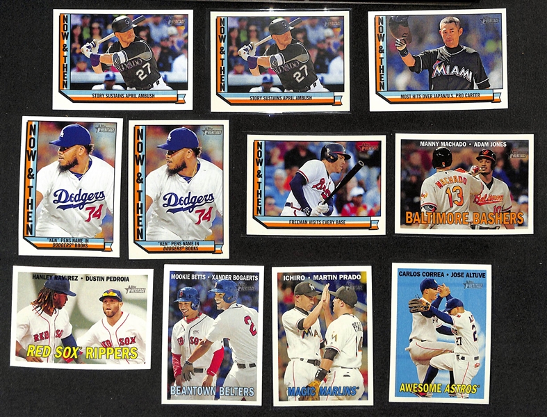 2016 Topps Heritage High Number Complete Set w. Short Prints + (28) Chrome Parallels, Flip Stock, (2) Actions, Color Swap, +