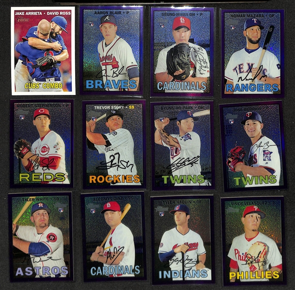 2016 Topps Heritage High Number Complete Set w. Short Prints + (28) Chrome Parallels, Flip Stock, (2) Actions, Color Swap, +