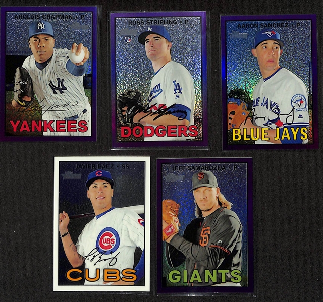 2016 Topps Heritage High Number Complete Set w. Short Prints + (28) Chrome Parallels, Flip Stock, (2) Actions, Color Swap, +