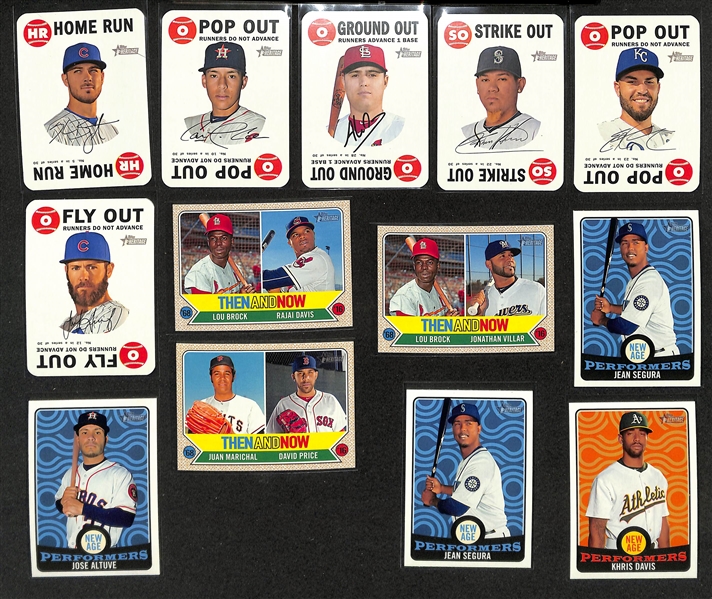 2017 Topps Heritage + Heritage High Number Complete Sets w. Short Prints + (59) Inserts (Aaron Judge Rookie)