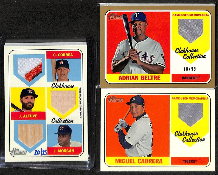 2018 Topps Heritage + Heritage High Number Complete Set w. Short Prints + Inserts, Parallels, Relics (Ohani, Acuna, Soto Rookies) 