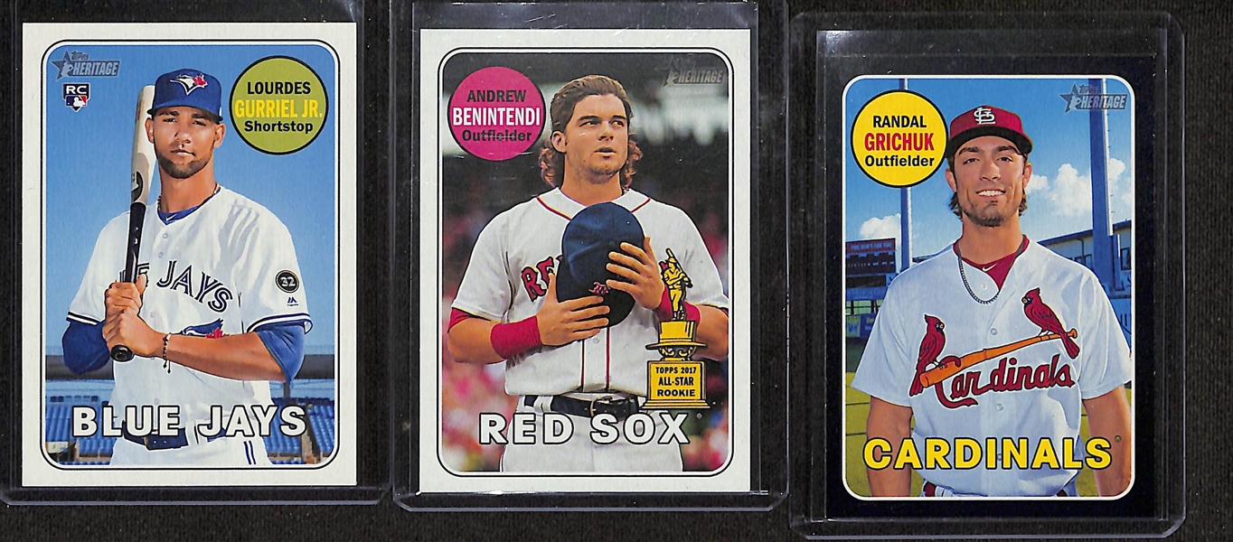 2018 Topps Heritage + Heritage High Number Complete Set w. Short Prints + Inserts, Parallels, Relics (Ohani, Acuna, Soto Rookies) 