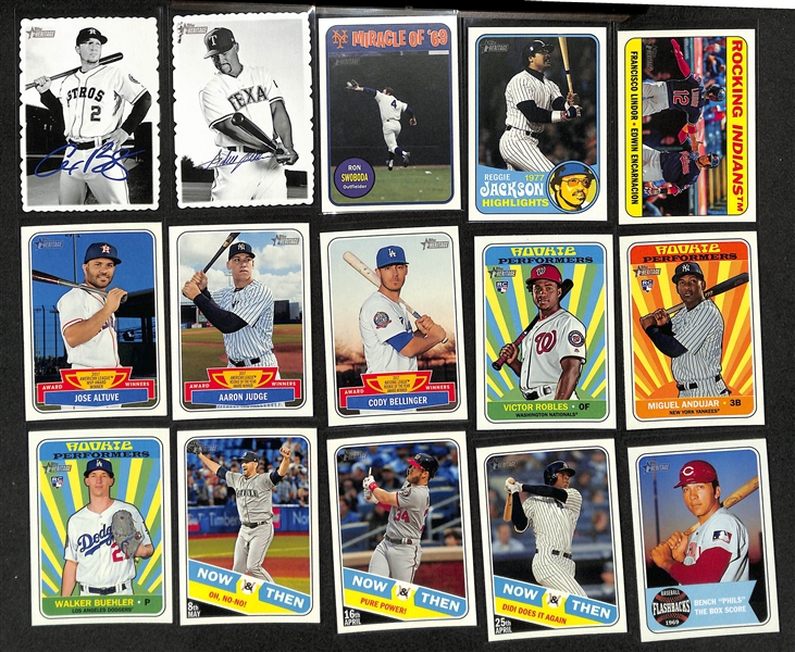 2018 Topps Heritage + Heritage High Number Complete Set w. Short Prints + Inserts, Parallels, Relics (Ohani, Acuna, Soto Rookies) 