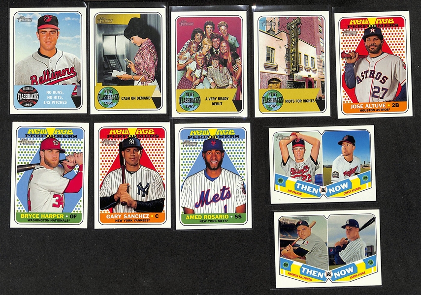 2018 Topps Heritage + Heritage High Number Complete Set w. Short Prints + Inserts, Parallels, Relics (Ohani, Acuna, Soto Rookies) 