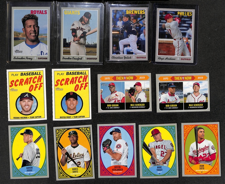 2019 Topps Heritage Complete Set + 2015 Topps Heritage Starter Set w. Inserts, Parallels, Autographs