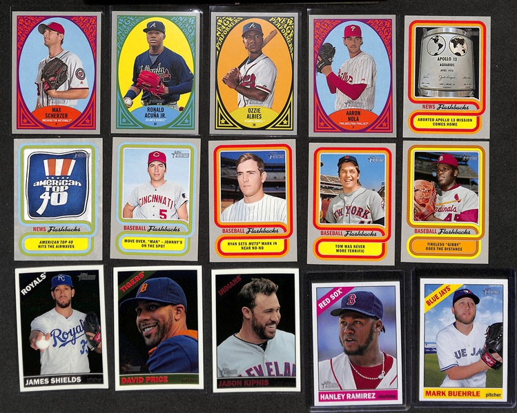 2019 Topps Heritage Complete Set + 2015 Topps Heritage Starter Set w. Inserts, Parallels, Autographs