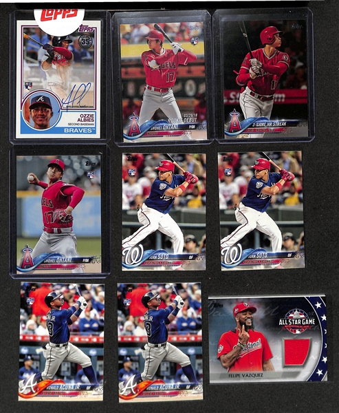 2018 Topps Update Complete Set w. Ozzie Albies Rookie Autograph (Ohtani, Soto, Acuna Rookies)