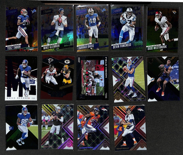Lot of (1200+) Football Cards w. (32) Autographs + Relics, (69) Numbered Cards, +