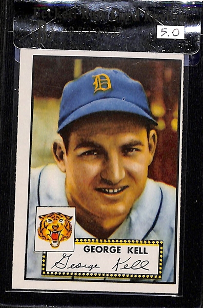 (4) Beckett Graded 1952 Topps Baseball Cards w. George Kell #246 (HOF) Beckett RCR 5