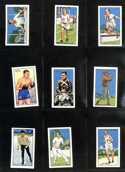 1934 Gallaher Champions 2nd Series Complete Set of 48 Cards & 1938 John Player & Sons Film Stars 3rd Series Complete Set of 50 Cards, More