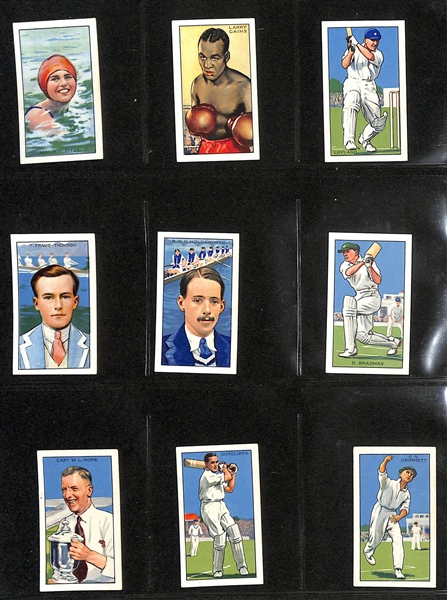 1934 Gallaher Champions 2nd Series Complete Set of 48 Cards & 1938 John Player & Sons Film Stars 3rd Series Complete Set of 50 Cards, More
