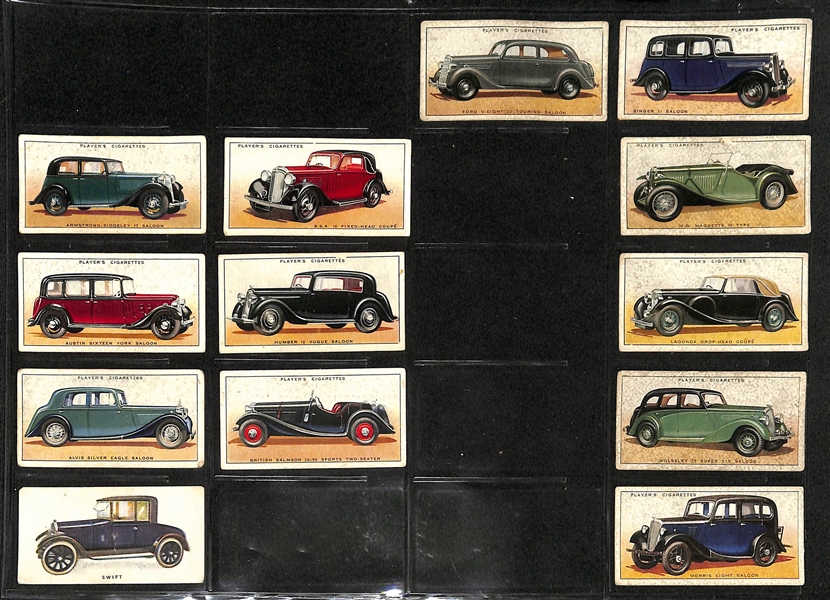 1940 Wings Cigarettes Airplanes Complete Set of 50 Cards, & (150+) 1920-1950s Cars, Trains, & Planes Cards 
