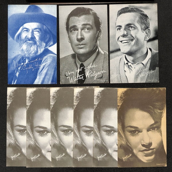 Lot of (60) 1950s-1970s Exhibit Cards of Western Stars & Movie Stars w. (4) Gene Autry Cards
