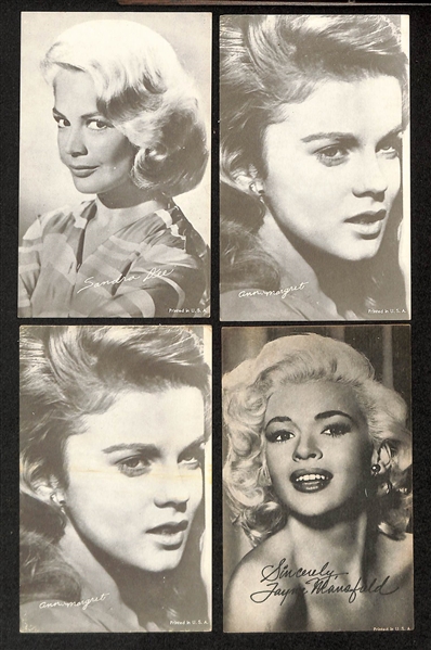 Lot of (60) 1950s-1970s Exhibit Cards of Western Stars & Movie Stars w. (4) Gene Autry Cards