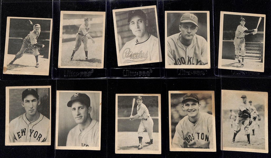 Lot of (26) 1939 Playball Cards w. Lefty Gomez & Paul Dean
